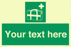 Custom sign safe condition Medical grab bag